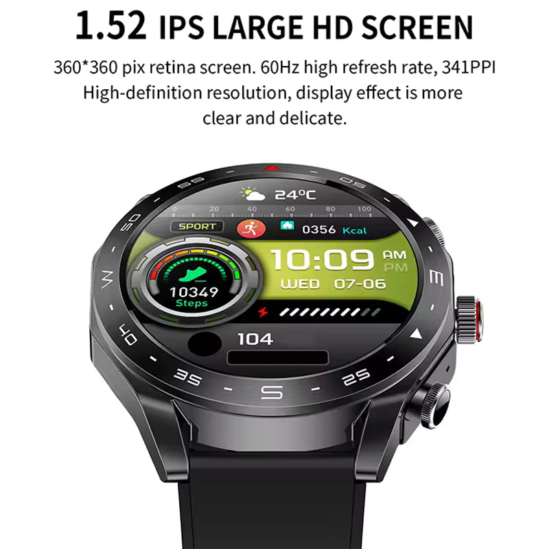Smart Watch TWS 2-in-1 Bluetooth Earphones With Built-in Speaker HIFI 9D Sound Quality Health And Exercise Monitoring